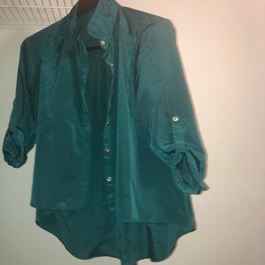 Truth NYC Emerald Button-up Blouse